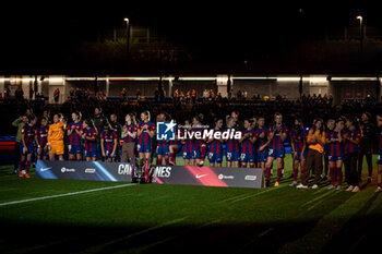 2024-05-10 - FC Barcelona celebrates Liga F title during Liga F match between FC Barcelona Fem and Ahtletic Club Fem at Estadi Johan Cruyff, in Barcelona, ,Spain on May 10, 2024. Photo by Felipe Mondino - FC BARCELONA FEM - ATHLETIC CLUB FEM - SPANISH PRIMERA DIVISION WOMEN - SOCCER