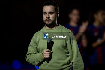 2024-05-10 - Head Coach Jonatan Giraldez (FC Barcelona) celebrates during Liga F match between FC Barcelona Fem and Ahtletic Club Fem at Estadi Johan Cruyff, in Barcelona, ,Spain on May 10, 2024. Photo by Felipe Mondino - FC BARCELONA FEM - ATHLETIC CLUB FEM - SPANISH PRIMERA DIVISION WOMEN - SOCCER