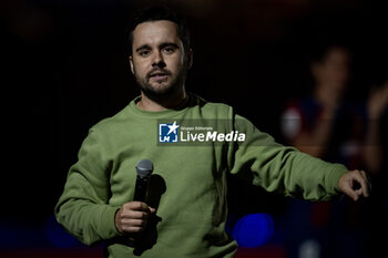 2024-05-10 - Head Coach Jonatan Giraldez (FC Barcelona) celebrates during Liga F match between FC Barcelona Fem and Ahtletic Club Fem at Estadi Johan Cruyff, in Barcelona, ,Spain on May 10, 2024. Photo by Felipe Mondino - FC BARCELONA FEM - ATHLETIC CLUB FEM - SPANISH PRIMERA DIVISION WOMEN - SOCCER