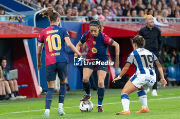 2024-09-13 - Aitana Bonmati of FC Barcelona during the Spanish championship La ligaF football match between FC Barcelona and Real Sociedad on September 13 at Johan Cruyff stadium in Barcelona, Spain - BARCELONA VS REAL SOCIEDAD - SPANISH PRIMERA DIVISION WOMEN - SOCCER