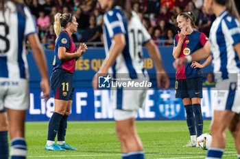 2024-09-13 - Alexia Putellas and Caroline Graham of FC Barcelona during the Spanish championship La ligaF football match between FC Barcelona and Real Sociedad on September 13 at Johan Cruyff stadium in Barcelona, Spain - BARCELONA VS REAL SOCIEDAD - SPANISH PRIMERA DIVISION WOMEN - SOCCER