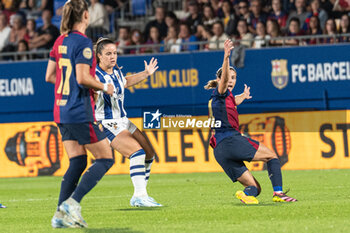 2024-09-13 - Aitana Bonmati of FC Barcelona claim a foul during the Spanish championship La ligaF football match between FC Barcelona and Real Sociedad on September 13 at Johan Cruyff stadium in Barcelona, Spain - BARCELONA VS REAL SOCIEDAD - SPANISH PRIMERA DIVISION WOMEN - SOCCER