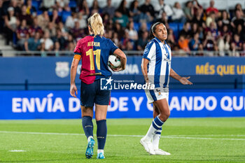 2024-09-13 - Alexia Putellas of FC Barcelona and Manuela Manegas of Real Sociedad during the Spanish championship La ligaF football match between FC Barcelona and Real Sociedad on September 13 at Johan Cruyff stadium in Barcelona, Spain - BARCELONA VS REAL SOCIEDAD - SPANISH PRIMERA DIVISION WOMEN - SOCCER