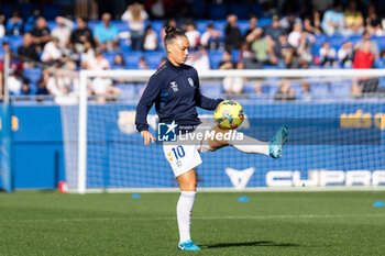 2024-11-24 - Jassina Blom of Tenerife In the warm-up before the match between FC Barcelona and Tenerife on November 24 at Johan Cruyff stadium in Barcelona, Spain - BARCELONA WOMEN VS TENERIFE - SPANISH PRIMERA DIVISION WOMEN - SOCCER