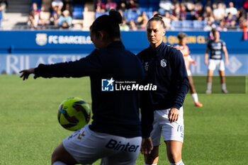 2024-11-24 - Jassina Blom of Tenerife In the warm-up before the match between FC Barcelona and Tenerife on November 24 at Johan Cruyff stadium in Barcelona, Spain - BARCELONA WOMEN VS TENERIFE - SPANISH PRIMERA DIVISION WOMEN - SOCCER