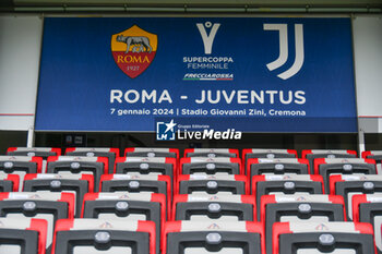 2024-01-07 - Women's Italian Supercup match between Juventus Women vs AS Roma Women on 7 January 2023 at the Stadio Giovanni Zini, Cremona - AS ROMA VS JUVENTUS FC - WOMEN SUPERCOPPA - SOCCER