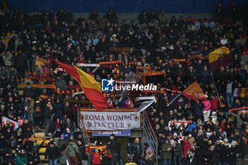 2024-01-07 - AS Roma fans during Women's Italian Supercup match between Juventus Women vs AS Roma Women on 7 January 2023 at the Stadio Giovanni Zini, Cremona - AS ROMA VS JUVENTUS FC - WOMEN SUPERCOPPA - SOCCER
