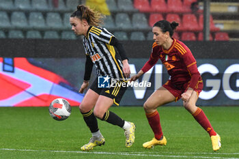 2024-01-07 - Garbino of Juventus in action during Women's Italian Supercup match between Juventus Women vs AS Roma Women on 7 January 2023 at the Stadio Giovanni Zini, Cremona - AS ROMA VS JUVENTUS FC - WOMEN SUPERCOPPA - SOCCER