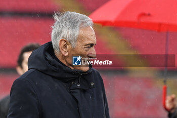 2024-01-07 - Gabriele Gravina president of FIGC during Women's Italian Supercup match between Juventus Women vs AS Roma Women on 7 January 2023 at the Stadio Giovanni Zini, Cremona - AS ROMA VS JUVENTUS FC - WOMEN SUPERCOPPA - SOCCER