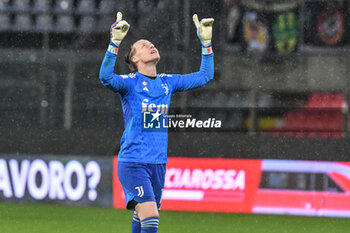 2024-01-07 - Peyraud Magnin of Juventus celebrates second goal to make the score 1-2 during Women's Italian Supercup match between Juventus Women vs AS Roma Women on 7 January 2023 at the Stadio Giovanni Zini, Cremona - AS ROMA VS JUVENTUS FC - WOMEN SUPERCOPPA - SOCCER