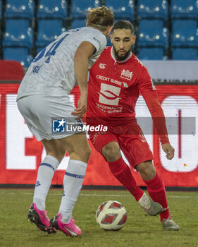 2024-02-10 - Lausanne Switzerland, 02/10/2024: Antoine Bernede of FC Lausanne-Sport #24 is in action during FC Stade-LaOuchy versus FC Lausanne-Sport . FC Stade-Ouchy versus FC Lausanne-Sport took place at Lausanne Olympic Stadium - STADE LAUSANNE-OUCHY VS LAUSANNE SPORT - SWISS SUPER LEAGUE - SOCCER