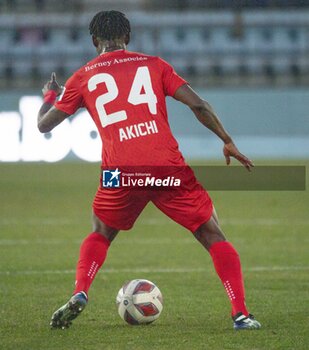 2024-03-02 - Lausanne Switzerland, 03/02/2024: Edmond Akichi of FC Stade Lausanne Ouchy #24 is in action during FC Stade-Ouchy versus Grasshopper Club Zurich. FC Stade-Ouchy versus Grasshopper Club Zurich took place at 
Lausanne Olympic Stadium - STADE LAUSANNE OUCHY VS GRASSHOPPER - SWISS SUPER LEAGUE - SOCCER