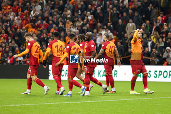 2024-01-15 - Galatasaray celebrations after the gol during Galatasaray Kayserispor at the Rams Park in Istanbul, Turkey 15-01-2024 - GALATASARAY VS KAYSERISPOR - TURKISH SUPER LEAGUE - SOCCER