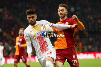 2024-01-15 - Dervisoglu trying to tae the ball during Galatasaray Kayserispor at the Rams Park in Istanbul, Turkey 15-01-2024 - GALATASARAY VS KAYSERISPOR - TURKISH SUPER LEAGUE - SOCCER