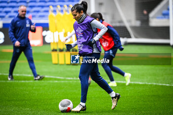 2024-02-22 - Kenza DALI of France during the training of the French team on February 22, 2024 prior to the UEFA Women's Nations League 2024, Semi-finals football match between France and Germany on February 23, 2024 at Groupama stadium in Decines-Charpieu near Lyon, France - FOOTBALL - WOMEN'S NATIONS LEAGUE - FRANCE V GERMANY - TRAINING AND PRESS CONFERENCE - UEFA NATIONS LEAGUE - SOCCER