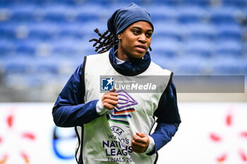 2024-02-22 - Marie-Antoinette KATOTO of France during the training of the French team on February 22, 2024 prior to the UEFA Women's Nations League 2024, Semi-finals football match between France and Germany on February 23, 2024 at Groupama stadium in Decines-Charpieu near Lyon, France - FOOTBALL - WOMEN'S NATIONS LEAGUE - FRANCE V GERMANY - TRAINING AND PRESS CONFERENCE - UEFA NATIONS LEAGUE - SOCCER