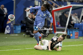 2024-02-23 - Kadidiatou Diani of France, Marina Hegering of Germany during the UEFA Women's Nations League, Semi-final football match between France and Germany on February 23, 2024 at Groupama Stadium in Decines-Charpieu near Lyon, France - FOOTBALL - WOMEN'S NATIONS LEAGUE - FRANCE V GERMANY - UEFA NATIONS LEAGUE - SOCCER