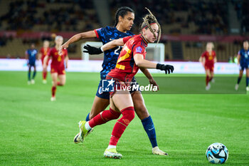 2024-02-15 - Athenea del Castillo of Spain and Esmee Brugts of Netherlands during the UEFA Women's Nations League, Semi-Finals football match between Spain and Netherlands on February 23, 2024 at La Cartuja stadium in Sevilla, Spain - FOOTBALL - WOMEN'S NATIONS LEAGUE - SPAIN V NETHERLANDS - UEFA NATIONS LEAGUE - SOCCER