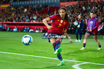 2024-02-28 - Salma Paralluelo of Spain during the UEFA Women's Nations League, Final football match between Spain and France on February 28, 2024 at La Cartuja stadium in Sevilla, Spain - FOOTBALL - WOMEN'S NATIONS LEAGUE - FINAL - SPAIN V FRANCE - UEFA NATIONS LEAGUE - SOCCER