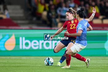 2024-02-28 - Athenea del Castillo of Spain and Sakina Karchaoui of France during the UEFA Women's Nations League, Final football match between Spain and France on February 28, 2024 at La Cartuja stadium in Sevilla, Spain - FOOTBALL - WOMEN'S NATIONS LEAGUE - FINAL - SPAIN V FRANCE - UEFA NATIONS LEAGUE - SOCCER