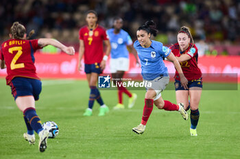 2024-02-28 - Sakina Karchaoui of France and Athenea del Castillo of Spain during the UEFA Women's Nations League, Final football match between Spain and France on February 28, 2024 at La Cartuja stadium in Sevilla, Spain - FOOTBALL - WOMEN'S NATIONS LEAGUE - FINAL - SPAIN V FRANCE - UEFA NATIONS LEAGUE - SOCCER
