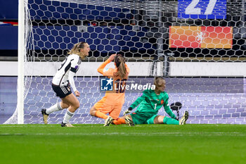 2024-02-28 - Klara Bühl of Germany celebrates after scoring her teams first goal during the UEFA Women's Nations League, third place football match between Netherlands and Germany on February 28, 2024 at Abe Lenstra Stadion in Heerenveen, Netherlands - FOOTBALL - WOMEN'S NATIONS LEAGUE - 3RD PLACE - NETHERLANDS V GERMANY - UEFA NATIONS LEAGUE - SOCCER