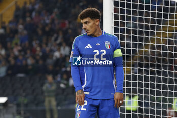 2024-10-14 - Giovani Di Lorenzo of Italy expresses disappointment ùduring Italy vs Israel, matchday 4 of League A of Uefa Nations League 2025, game at Bluenergy stadium - stadio Friuli in Udine (UD), Italy, on October 14, 2024. - ITALY VS ISRAEL - UEFA NATIONS LEAGUE - SOCCER