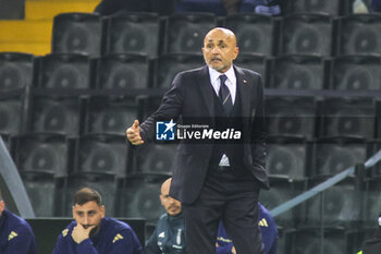 2024-10-14 - Luciano Spalletti Head Coach of Italy looks during Italy vs Israel, matchday 4 of League A of Uefa Nations League 2025, game at Bluenergy stadium - stadio Friuli in Udine (UD), Italy, on October 14, 2024. - ITALY VS ISRAEL - UEFA NATIONS LEAGUE - SOCCER