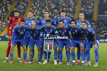 2024-10-14 - Italy team photo during Italy vs Israel, matchday 4 of League A of Uefa Nations League 2025, game at Bluenergy stadium - stadio Friuli in Udine (UD), Italy, on October 14, 2024. - ITALY VS ISRAEL - UEFA NATIONS LEAGUE - SOCCER