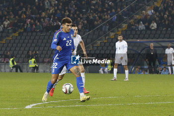 2024-10-14 - Giovani Di Lorenzo of Italy scores second goal during Italy vs Israel, matchday 4 of League A of Uefa Nations League 2025, game at Bluenergy stadium - stadio Friuli in Udine (UD), Italy, on October 14, 2024. - ITALY VS ISRAEL - UEFA NATIONS LEAGUE - SOCCER