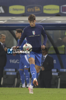 2024-10-14 - Daniel Maldini of Italy play the ball during Italy vs Israel, matchday 4 of League A of Uefa Nations League 2025, game at Bluenergy stadium - stadio Friuli in Udine (UD), Italy, on October 14, 2024. - ITALY VS ISRAEL - UEFA NATIONS LEAGUE - SOCCER