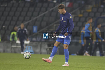 2024-10-14 - Daniel Maldini of Italy play the ball during Italy vs Israel, matchday 4 of League A of Uefa Nations League 2025, game at Bluenergy stadium - stadio Friuli in Udine (UD), Italy, on October 14, 2024. - ITALY VS ISRAEL - UEFA NATIONS LEAGUE - SOCCER