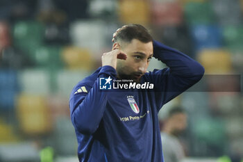 2024-10-14 - Gianluigi Donnarumma of Italyduring Italy vs Israel, matchday 4 of League A of Uefa Nations League 2025, game at Bluenergy stadium - stadio Friuli in Udine (UD), Italy, on October 14, 2024. - ITALY VS ISRAEL - UEFA NATIONS LEAGUE - SOCCER