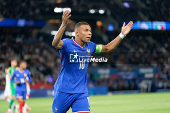 2024-09-06 - Kylian Mbappe of France celebrates - FRANCE VS ITALY - UEFA NATIONS LEAGUE - SOCCER