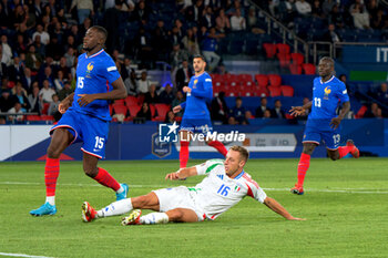 2024-09-06 - Davide Frattesi of Italy scores a goal of 1-2 - FRANCE VS ITALY - UEFA NATIONS LEAGUE - SOCCER