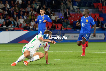 2024-09-06 - Davide Frattesi of Italy celebrates after scoring a goal - FRANCE VS ITALY - UEFA NATIONS LEAGUE - SOCCER