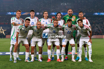 2024-09-06 - Italy team line up - FRANCE VS ITALY - UEFA NATIONS LEAGUE - SOCCER