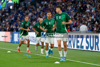 2024-09-06 - Players of Italy warms up - FRANCE VS ITALY - UEFA NATIONS LEAGUE - SOCCER