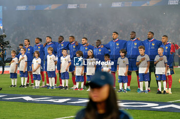 2024-09-06 - Players of France line up during the National Anthems - FRANCE VS ITALY - UEFA NATIONS LEAGUE - SOCCER