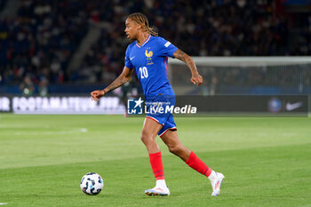 2024-09-06 - Bradley Barcola of France - FRANCE VS ITALY - UEFA NATIONS LEAGUE - SOCCER