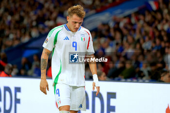 2024-09-06 - Mateo Retegui of Italy - FRANCE VS ITALY - UEFA NATIONS LEAGUE - SOCCER