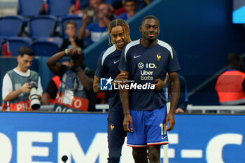 2024-09-06 - Bradley Barcola of France and Youssouf Fofana of France - FRANCE VS ITALY - UEFA NATIONS LEAGUE - SOCCER