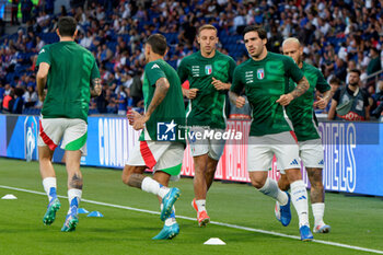 2024-09-06 - Players of Italy warms up - FRANCE VS ITALY - UEFA NATIONS LEAGUE - SOCCER