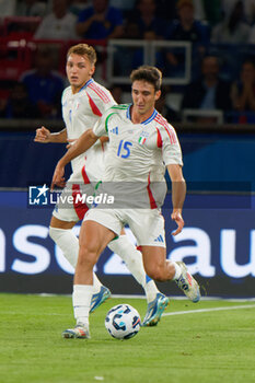 2024-09-06 - Andrea Cambiaso of Italy - FRANCE VS ITALY - UEFA NATIONS LEAGUE - SOCCER