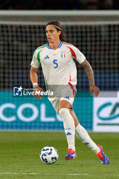 2024-09-06 - Riccardo Calafiori of Italy - FRANCE VS ITALY - UEFA NATIONS LEAGUE - SOCCER