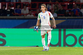 2024-09-06 - Riccardo Calafiori of Italy - FRANCE VS ITALY - UEFA NATIONS LEAGUE - SOCCER