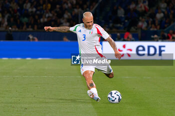 2024-09-06 - Federico Dimarco of Italy - FRANCE VS ITALY - UEFA NATIONS LEAGUE - SOCCER