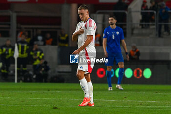 2024-09-09 - Happiness of Davide Frattesi (Italy) after scores a goal during the UEFA Nations League match between Italy vs. Israele on 9th September 2024 at the Bozsik Arena stadium in Budapest, Hungary - ISRAEL VS ITALY - UEFA NATIONS LEAGUE - SOCCER