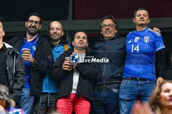 2024-09-09 - Italy supporters during the UEFA Nations League match between Italy vs. Israele on 9th September 2024 at the Bozsik Arena stadium in Budapest, Hungary - ISRAEL VS ITALY - UEFA NATIONS LEAGUE - SOCCER