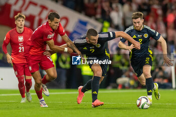 2024-09-05 - John McGinn of Scotland during the UEFA Nations League match between Scotland and Poland. The National Stadium, Hampden Park, Glasgow, Scotland. 05/09/2024. Photo Colin Poultney /ProSportsImages / DPPI - FOOTBALL - UEFA NATIONS LEAGUE - SCOTLAND V POLAND - UEFA NATIONS LEAGUE - SOCCER